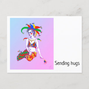 Cartão Postal De Festividades Um Poster de Jester