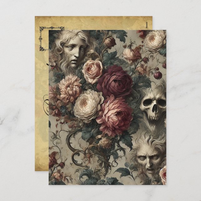 Cartão Postal De Festividades Um Sangue para Seguir - Vitoriano Gótico (Frente/Verso)