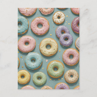 Cartão Postal De Festividades Um Sonho de Rosquinha de Pastel Whimsical