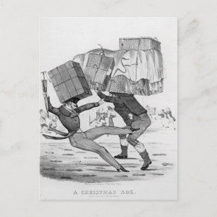 Cartão Postal De Festividades Uma Caixa de Natal, 1836