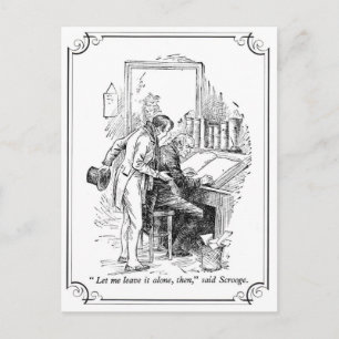 Cartão Postal De Festividades Uma Carol de Natal: Deixe-a sozinha