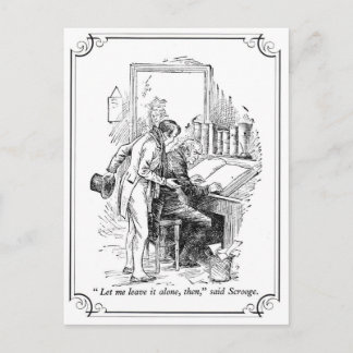 Cartão Postal De Festividades Uma Carol de Natal: Deixe-a sozinha