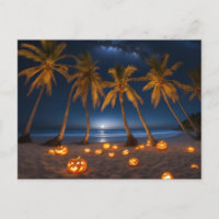 Uma Festa de Halloween Assustadora na Praia