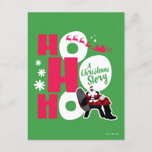 Cartão Postal De Festividades Uma História de Natal Ho Ho Ho