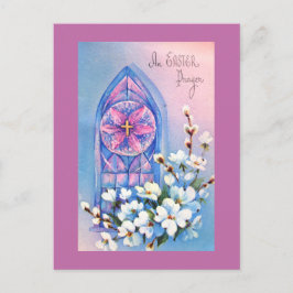 Cartão Postal De Festividades Uma oração da páscoa