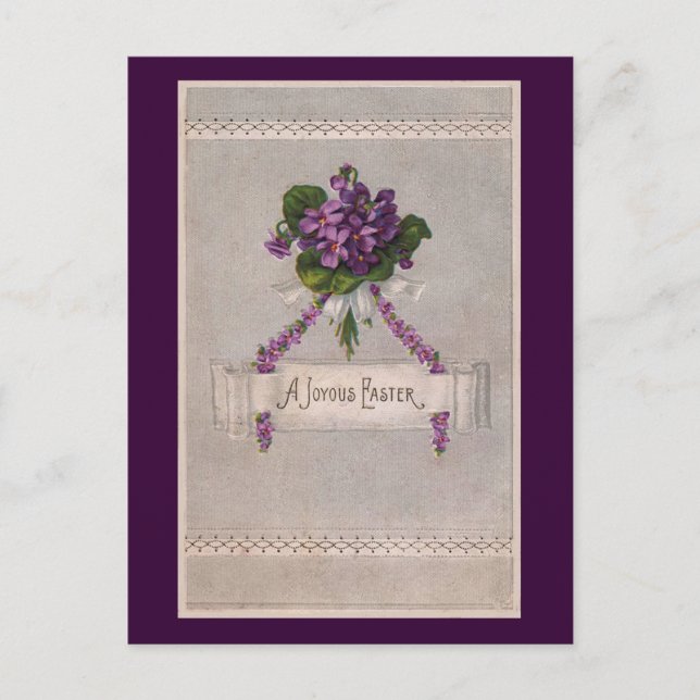 Cartão Postal De Festividades Uma Páscoa alegre (Frente)