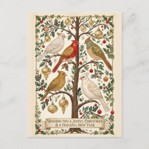 Cartão Postal De Festividades Uma Sinfonia de Asas de Inverno