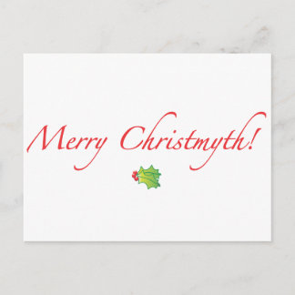 Cartão Postal De Festividades (Understated) Merry Christmyth!