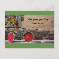 Unique Bicycle Greeting Card