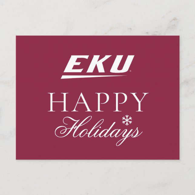 Cartão Postal De Festividades Universidade de Kentucky Oriental | EKU (Frente)