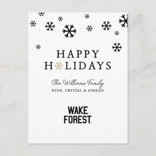 Cartão Postal De Festividades Universidade Wake Forest   Wake Forest