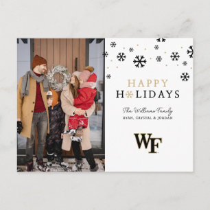 Cartão Postal De Festividades Universidade Wake Forest   WF