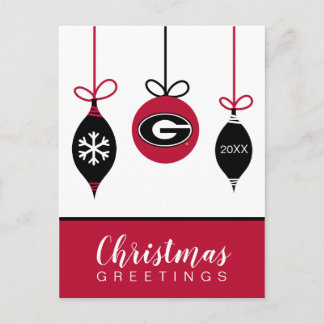 Cartão Postal De Festividades University of Georgia | Holiday