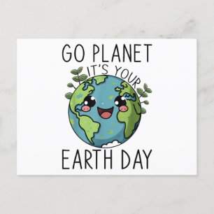 Cartão Postal De Festividades Vá Planeta É O Seu Professor No Dia Da Terra Crian