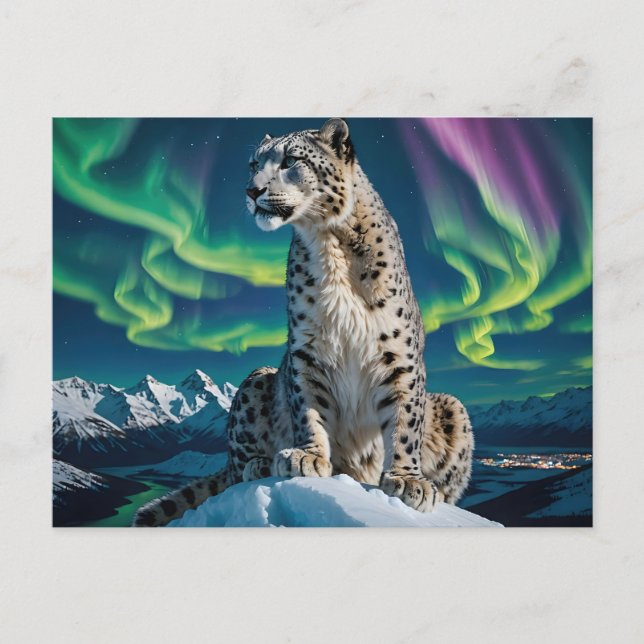 Cartão Postal De Festividades “Vagabundo do Céu do Norte” – Retrato do Leopardo- (Frente)