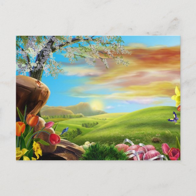 Cartão Postal De Festividades Vale da páscoa (Frente)