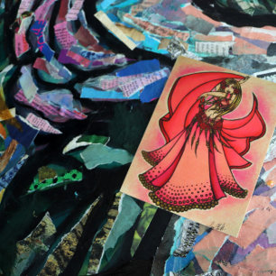 Cartão Postal De Festividades Valentine Belly Dancer Postcard