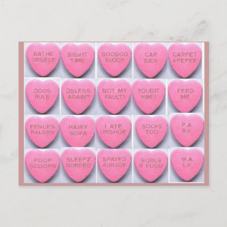 Cartão Postal De Festividades Valentine for the Dogs