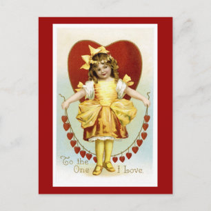 Cartão Postal De Festividades Valentine To The One I Love