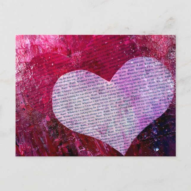 Cartão Postal De Festividades Valentine with Rumi (Frente)