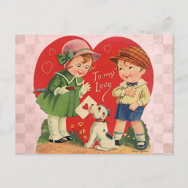 Cartão Postal De Festividades Valentine's for Kids (Frente)