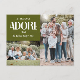 Cartão Postal De Festividades Vamos Adorá-Lo, OLIVE Christian 2 Foto