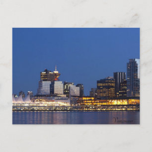 Cartão Postal De Festividades Vancouver Skyline