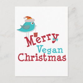 Cartão Postal De Festividades Vegan Christmas