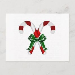 Cartão Postal De Festividades Velas de Natal com Arco