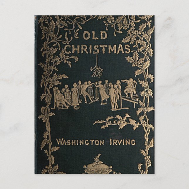 Cartão Postal De Festividades Velho Natal - Washington Irving (Frente)