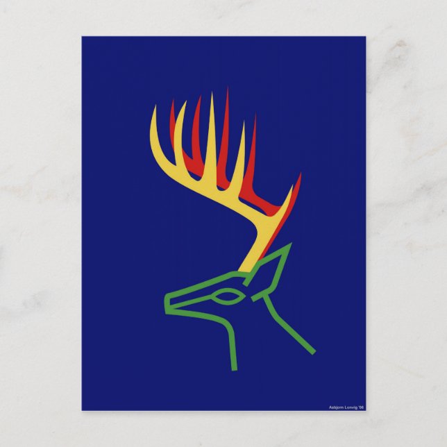 Cartão Postal De Festividades Vendedor de Natal (Frente)