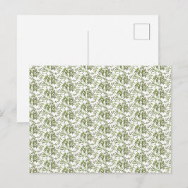 Cartão Postal De Festividades verde primavera