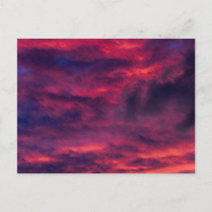 Cartão Postal De Festividades vermelho augural