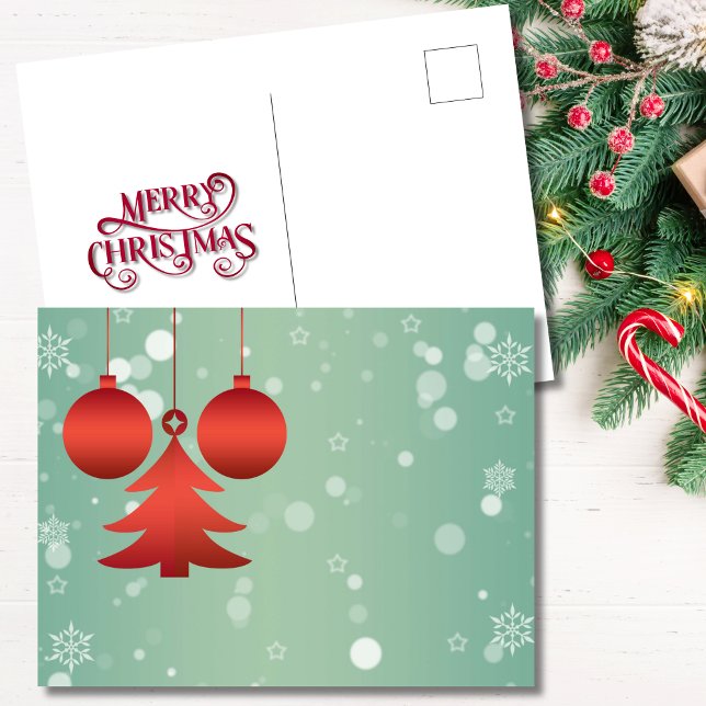 Cartão Postal De Festividades Vernizes Modernos e Natal em Árvore (Criador carregado)