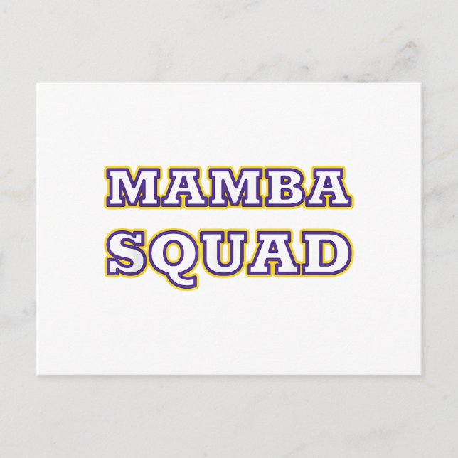 Cartão Postal De Festividades Vestuário engraçado do Mamba Squad para Cobra Love (Frente)