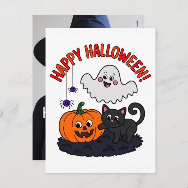 Cartão Postal De Festividades Veterans Day, Halloween, and Christmas 2025  (Frente/Verso)