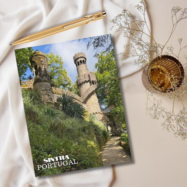 Cartão Postal De Festividades Viagem bonito Jardim Sintra Portugal (Criador carregado)