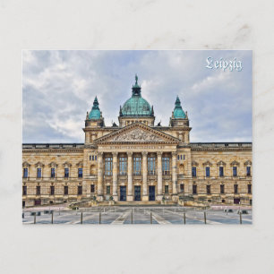 Cartão Postal De Festividades Viagem para Leipzig, Alemanha, linda
