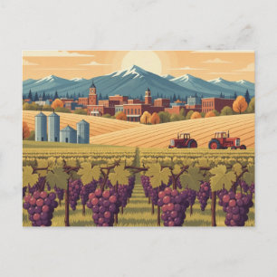 Cartão Postal De Festividades Viagem para Walla Walla Washington