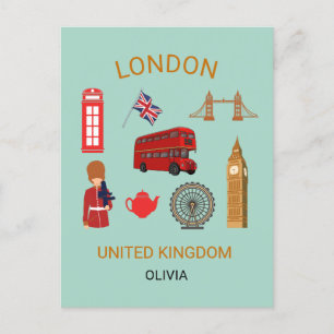 Cartão Postal De Festividades Viagem-Themed Impressão