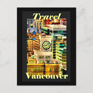Cartão Postal De Festividades Viagem Vancouver, Colúmbia Britânica