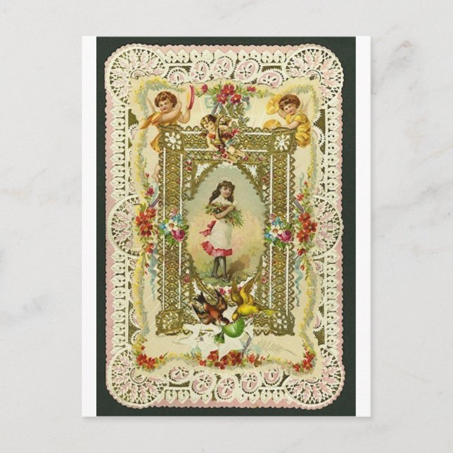 Cartão Postal De Festividades Victorian Valentine (Frente)