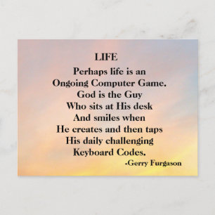 CARTÃO POSTAL DE FESTIVIDADES VIDA