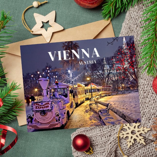 Cartão Postal De Festividades Viena Áustria - Viagem Natal (Criador carregado)
