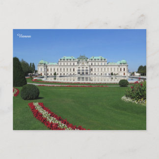 Cartão Postal De Festividades Viena Belvedere, Áustria