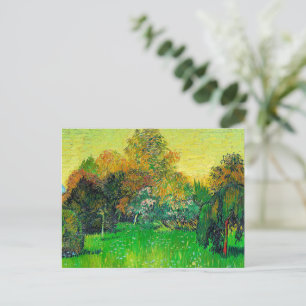 Cartão Postal De Festividades Vincent van Gogh, O Jardim do Poeta,