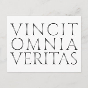 Cartão Postal De Festividades VINCIT OMNIA VERITAS - Luz