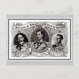 Cartão Postal De Festividades Vintage 1936 o ano dos três reis
