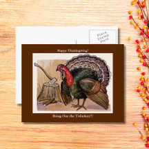 Vintage Ação de Graças Turquia Traga o Tofurkey