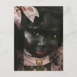 Cartão Postal De Festividades Vintage Beauty Black Doll Postcard